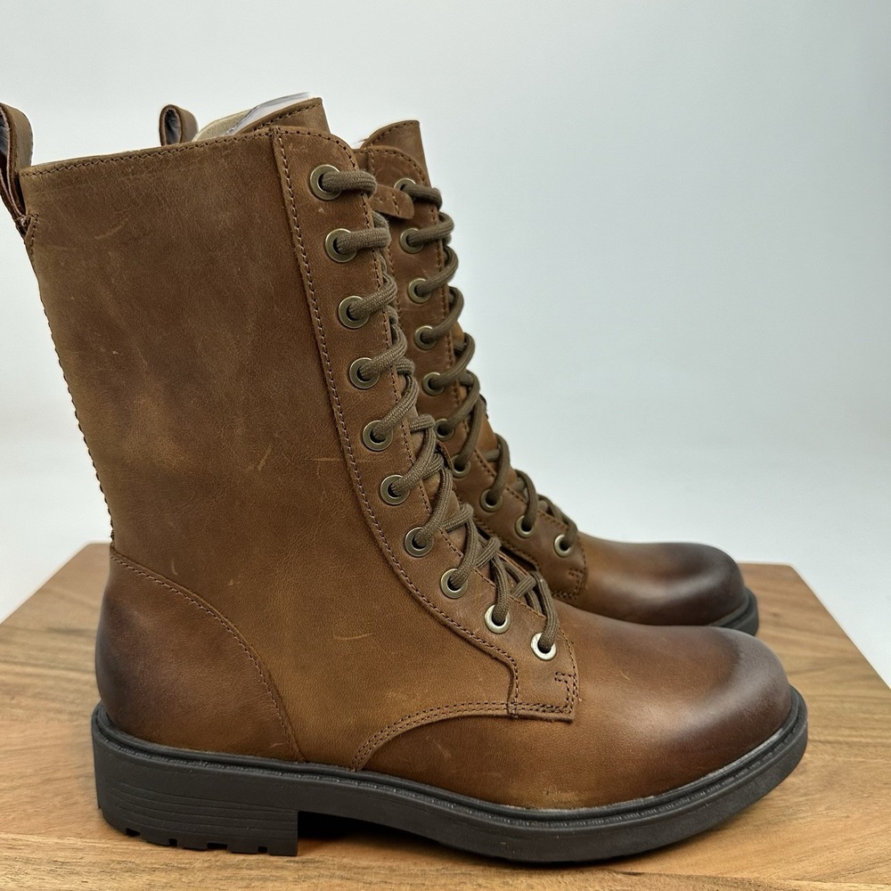 New NIB Womens Clarks Orinoco 2 Brown Boot Leather‎ Boots Shoes Size 7.5 M